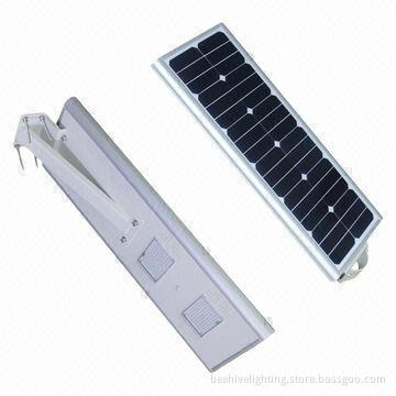 Easy to install, all in one solar street light with motion sensor, 20W power with lithium battery